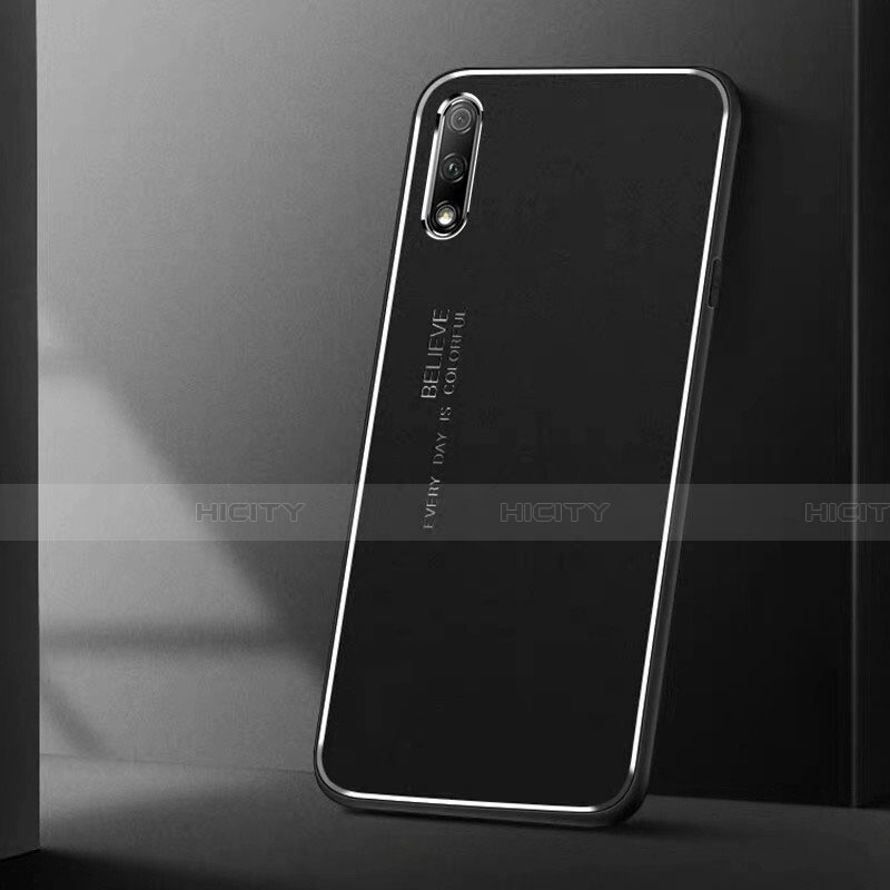 Coque Luxe Aluminum Metal Housse Etui pour Huawei Honor 9X Noir Plus