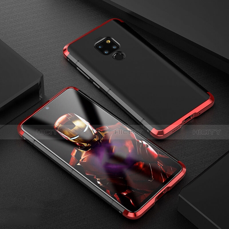 Coque Luxe Aluminum Metal Housse Etui pour Huawei Mate 20 Rouge Plus