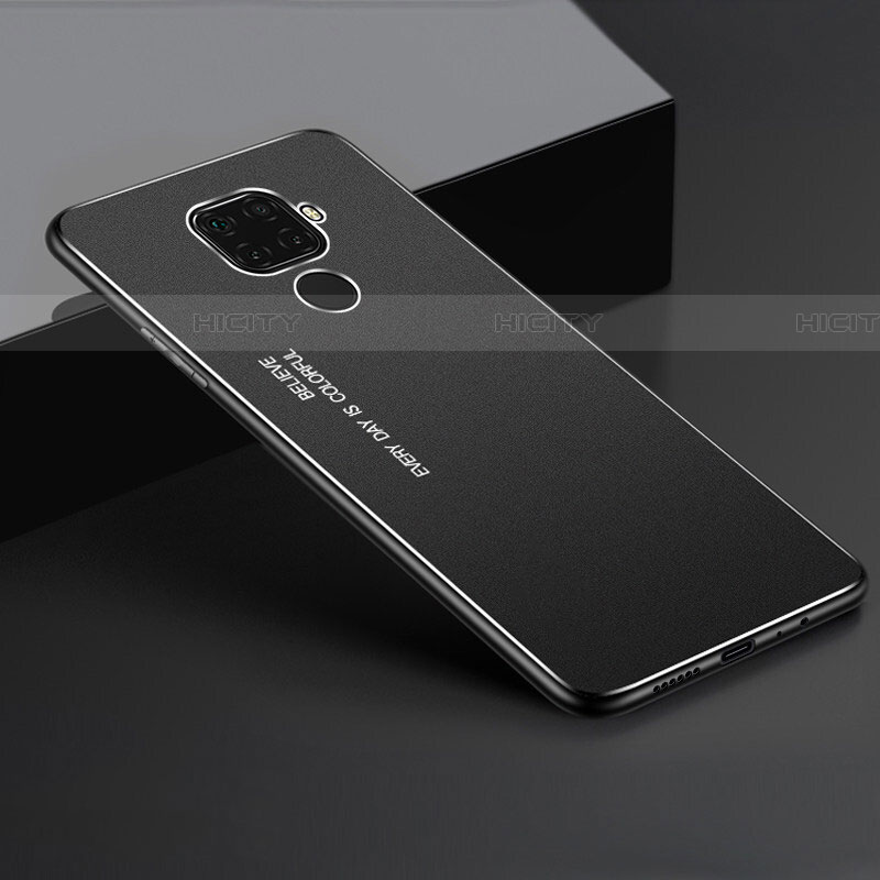 Coque Luxe Aluminum Metal Housse Etui pour Huawei Nova 5z Noir Plus