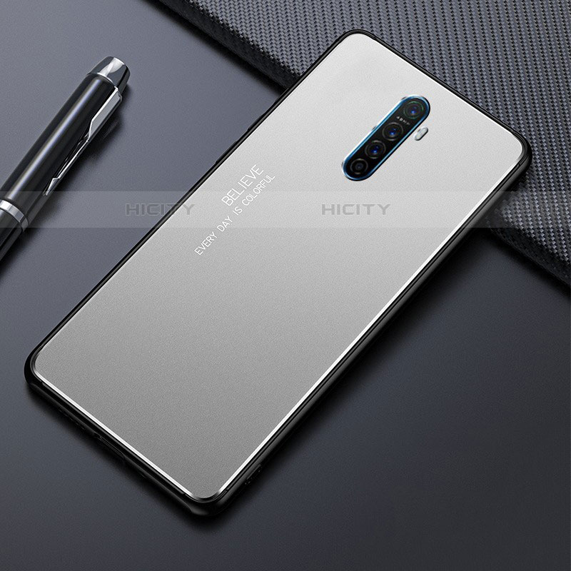 Coque Luxe Aluminum Metal Housse Etui pour Realme X2 Pro Argent Plus