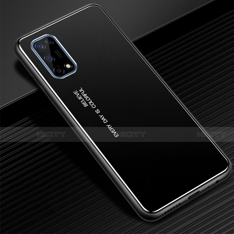 Coque Luxe Aluminum Metal Housse Etui pour Realme X7 5G Noir Plus