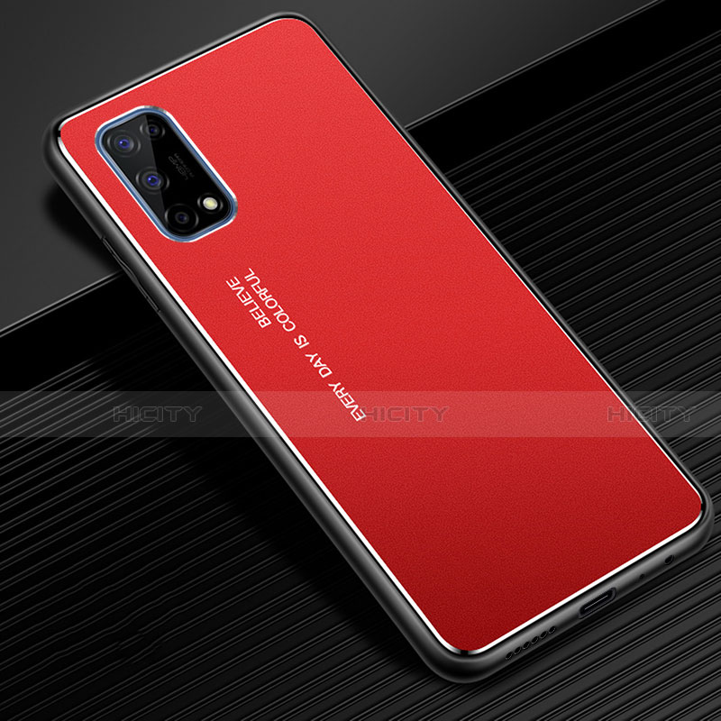 Coque Luxe Aluminum Metal Housse Etui pour Realme X7 5G Rouge Plus