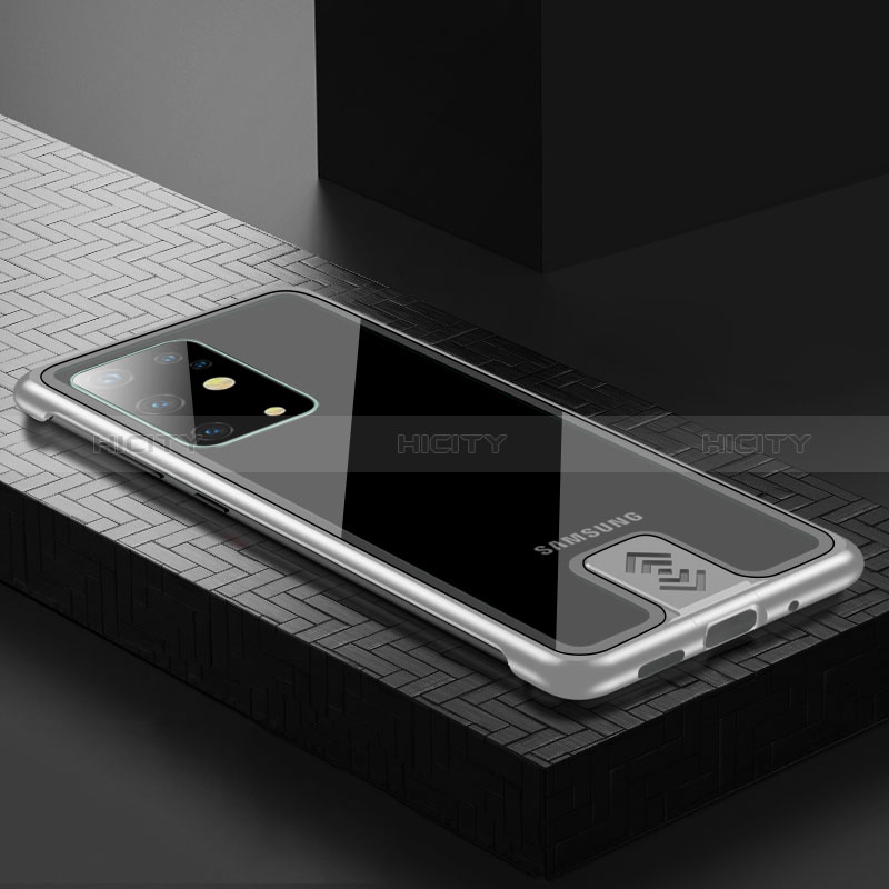 Coque Luxe Aluminum Metal Housse Etui pour Samsung Galaxy S20 Plus 5G Argent Plus