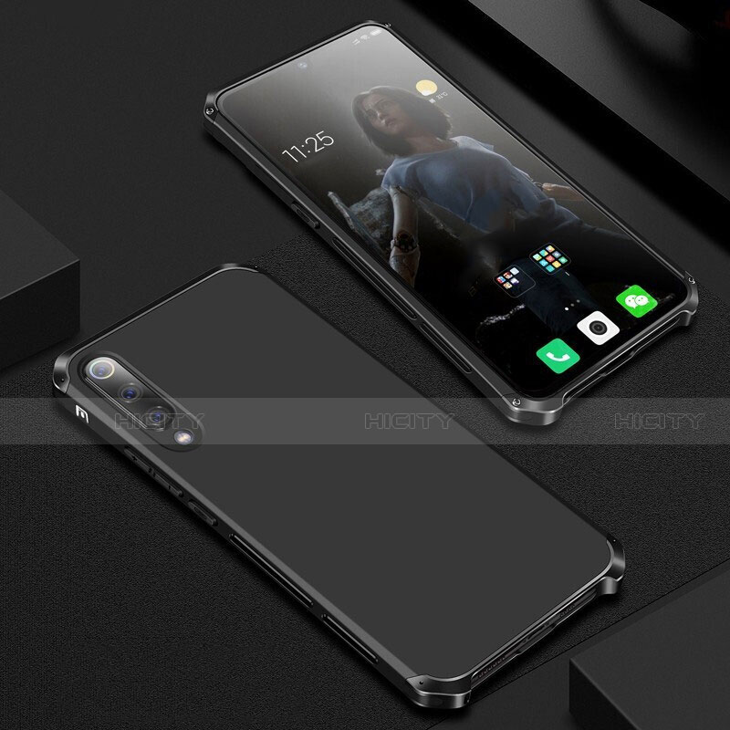 Coque Luxe Aluminum Metal Housse Etui pour Xiaomi Mi 9 Noir Plus