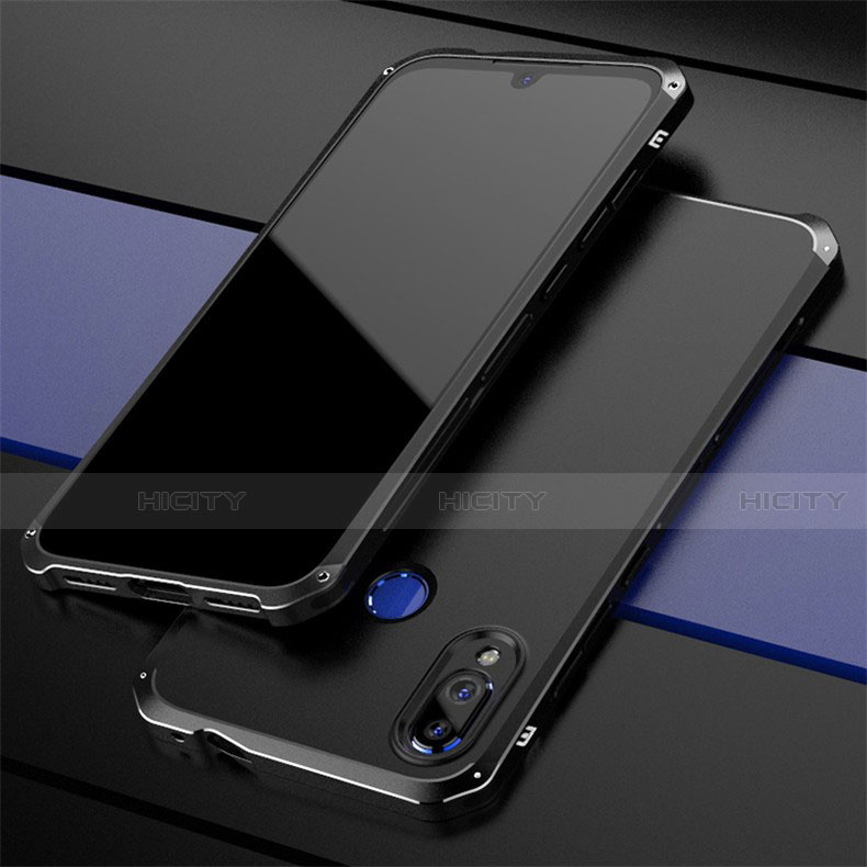 Coque Luxe Aluminum Metal Housse Etui pour Xiaomi Redmi Note 7 Pro Noir Plus