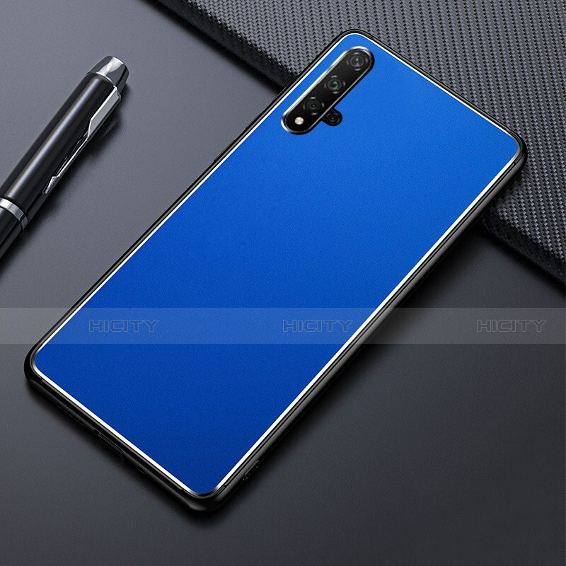 Coque Luxe Aluminum Metal Housse Etui T01 pour Huawei Honor 20 Bleu Plus