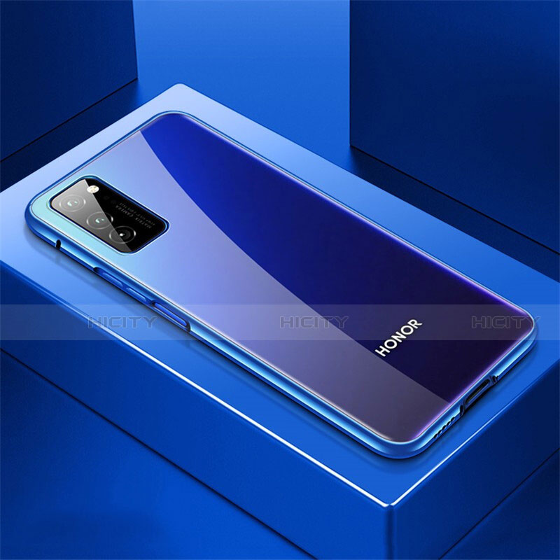 Coque Luxe Aluminum Metal Housse Etui T01 pour Huawei Honor V30 5G Bleu Plus