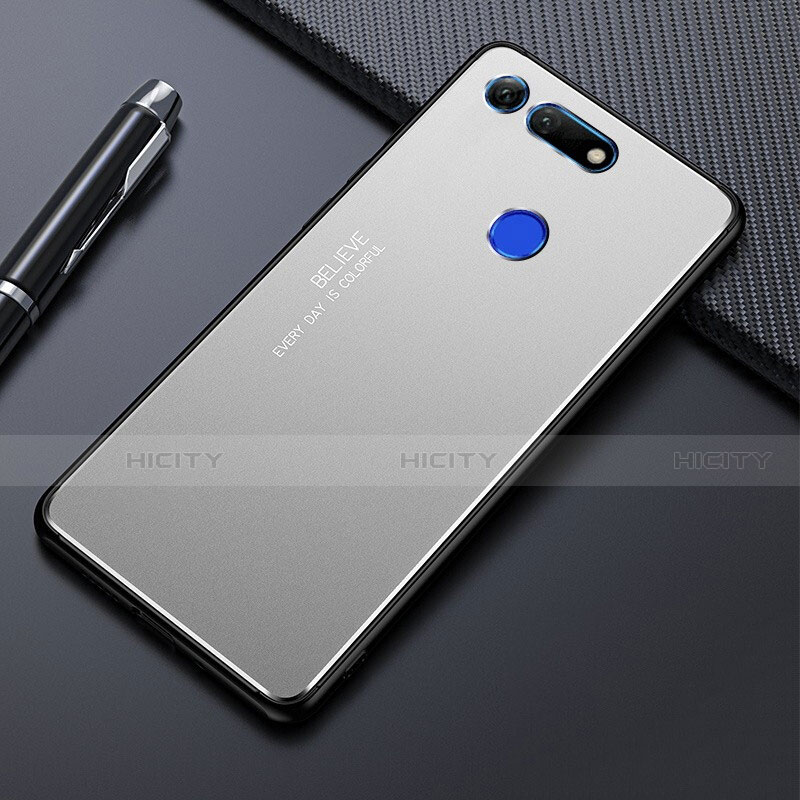 Coque Luxe Aluminum Metal Housse Etui T01 pour Huawei Honor View 20 Argent Plus