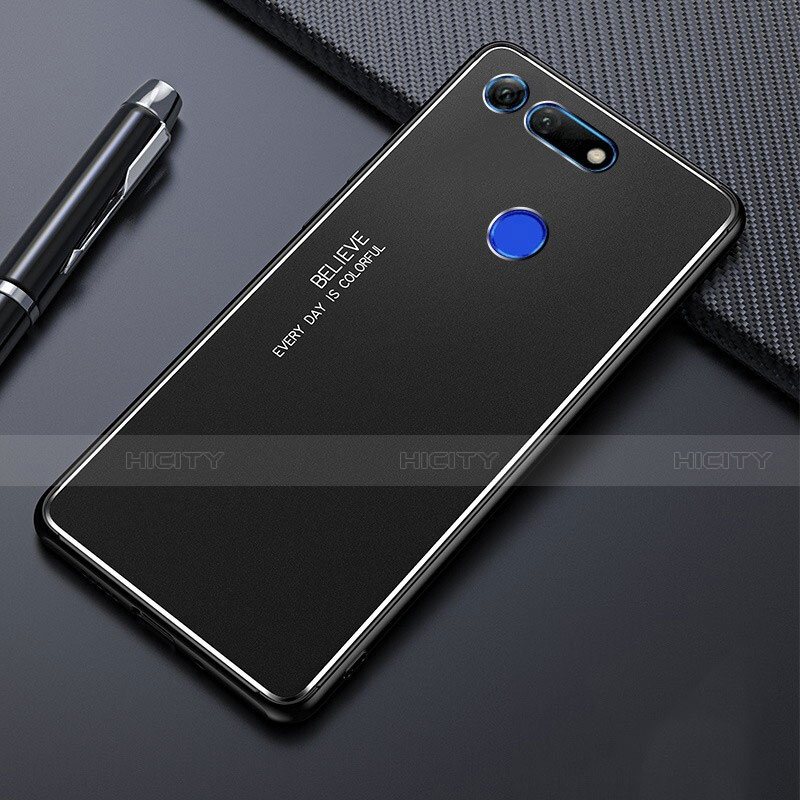 Coque Luxe Aluminum Metal Housse Etui T01 pour Huawei Honor View 20 Noir Plus