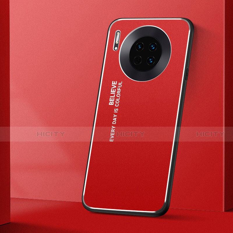 Coque Luxe Aluminum Metal Housse Etui T01 pour Huawei Mate 30 5G Rouge Plus