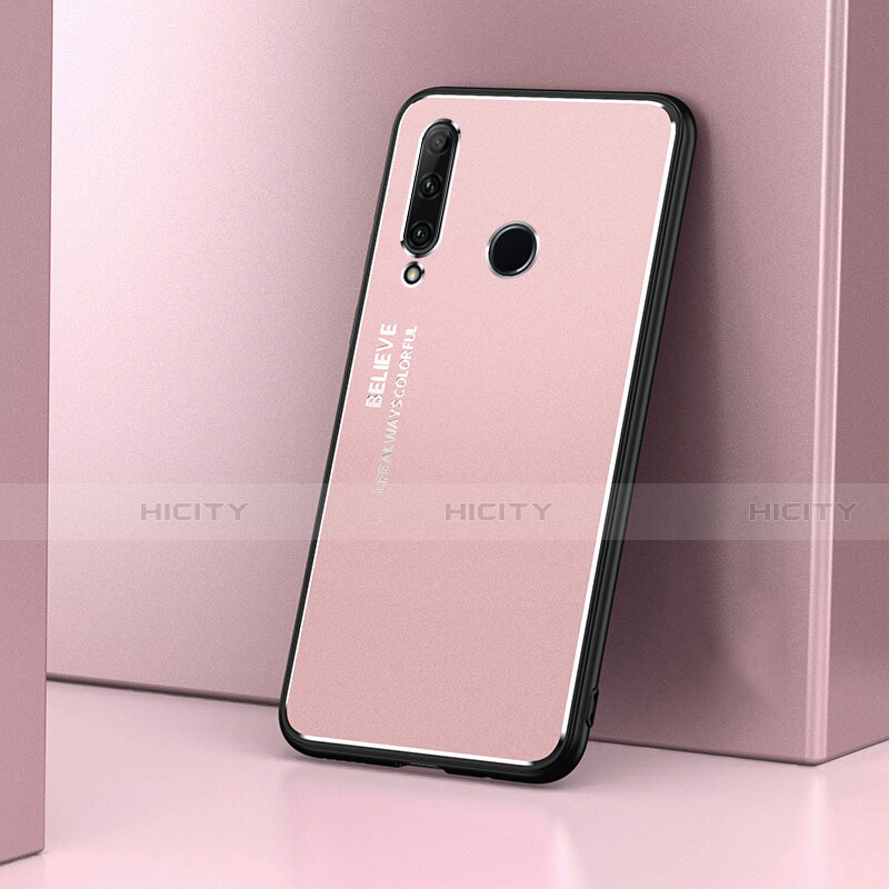 Coque Luxe Aluminum Metal Housse Etui T01 pour Huawei P Smart+ Plus (2019) Or Rose Plus