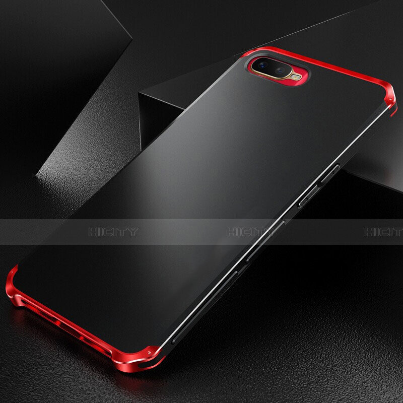 Coque Luxe Aluminum Metal Housse Etui T01 pour Oppo K1 Rouge Plus