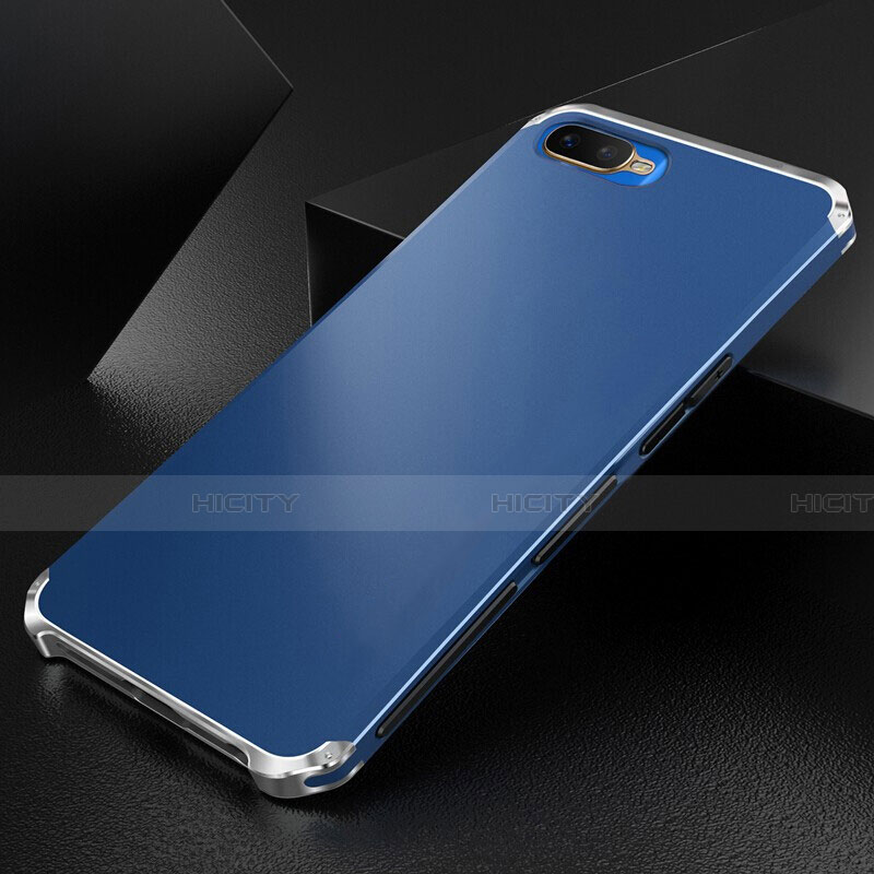 Coque Luxe Aluminum Metal Housse Etui T01 pour Oppo R15X Bleu Plus