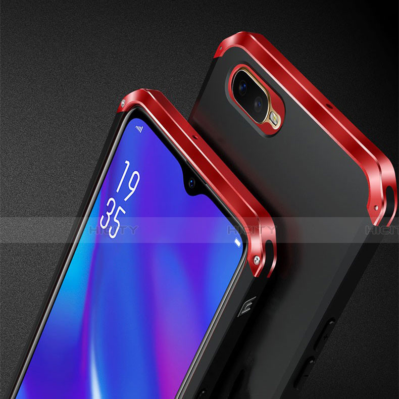 Coque Luxe Aluminum Metal Housse Etui T01 pour Oppo R15X Plus