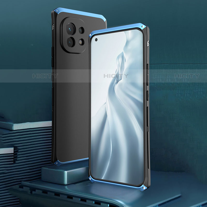 Coque Luxe Aluminum Metal Housse Etui T01 pour Xiaomi Mi 11 Lite 5G NE Plus