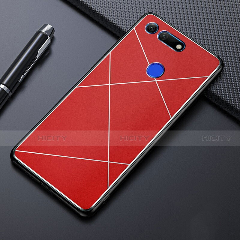 Coque Luxe Aluminum Metal Housse Etui T02 pour Huawei Honor V20 Rouge Plus