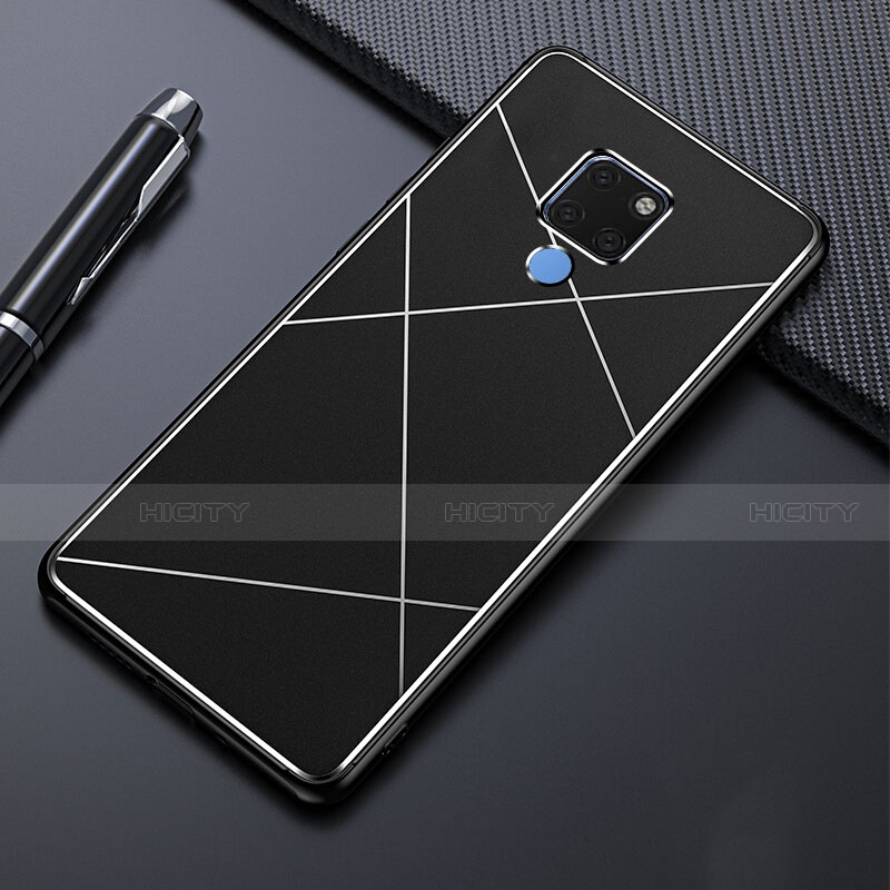 Coque Luxe Aluminum Metal Housse Etui T02 pour Huawei Mate 20 Noir Plus