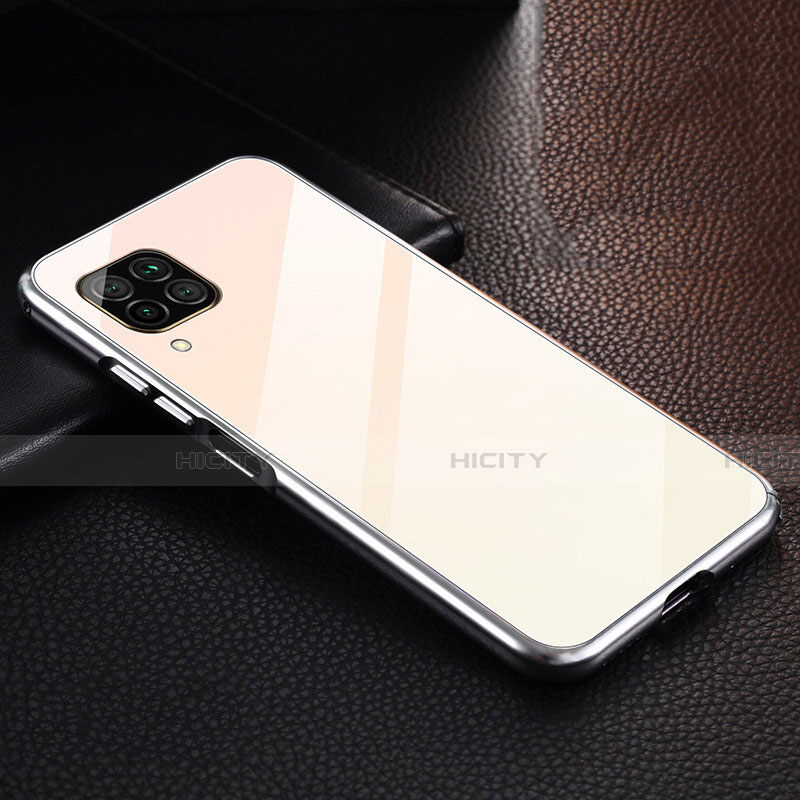 Coque Luxe Aluminum Metal Housse Etui T02 pour Huawei Nova 7i Argent Plus