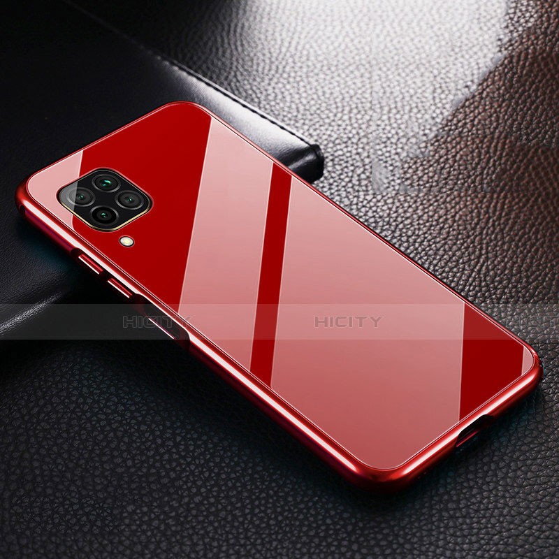 Coque Luxe Aluminum Metal Housse Etui T02 pour Huawei Nova 7i Rouge Plus