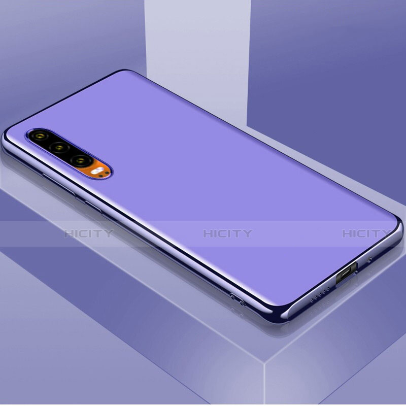 Coque Luxe Aluminum Metal Housse Etui T02 pour Huawei P30 Violet Plus