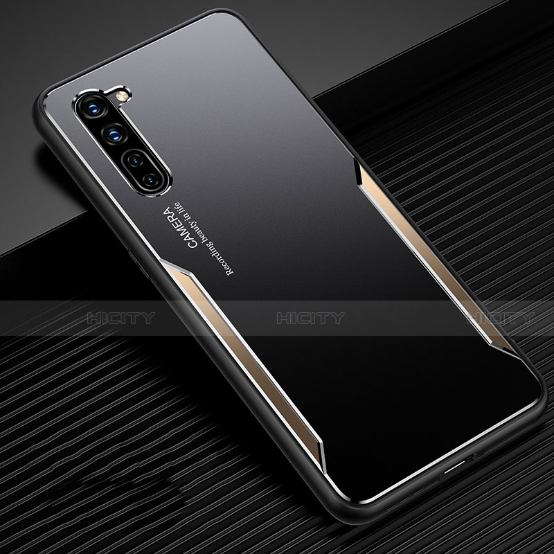 Coque Luxe Aluminum Metal Housse Etui T02 pour Oppo K7 5G Or Plus