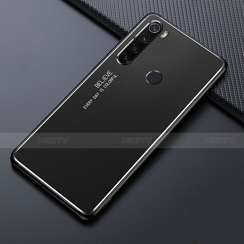 Coque Luxe Aluminum Metal Housse Etui T02 pour Xiaomi Redmi Note 8 Noir Plus