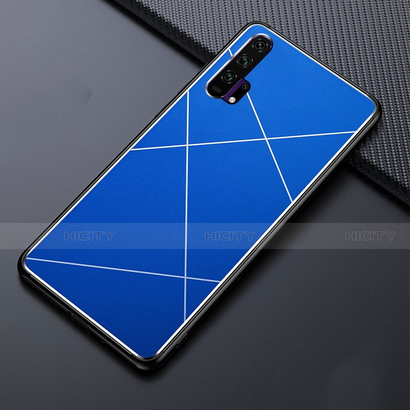 Coque Luxe Aluminum Metal Housse Etui T03 pour Huawei Honor 20 Pro Bleu Plus