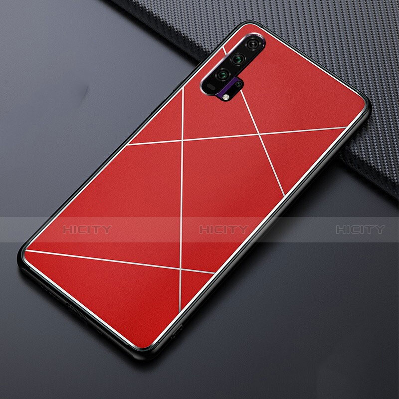 Coque Luxe Aluminum Metal Housse Etui T03 pour Huawei Honor 20 Pro Rouge Plus