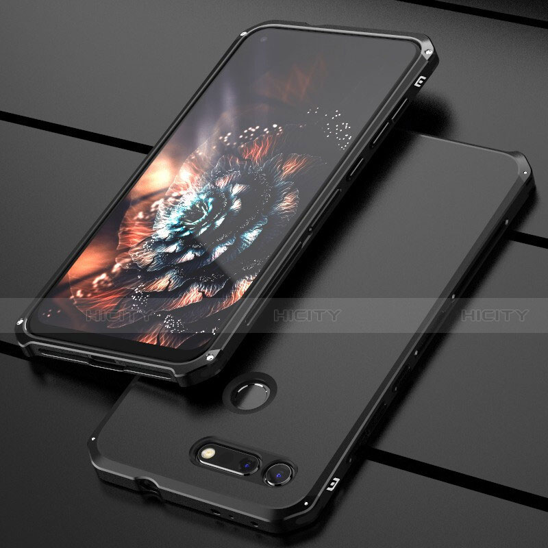 Coque Luxe Aluminum Metal Housse Etui T03 pour Huawei Honor V20 Noir Plus