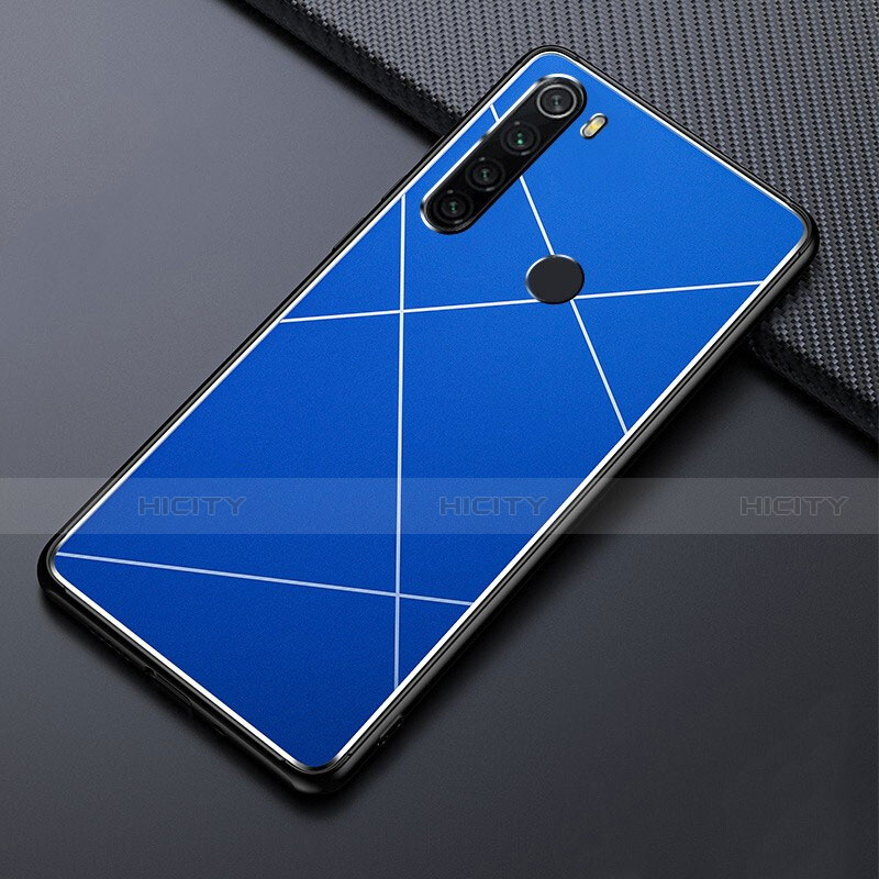 Coque Luxe Aluminum Metal Housse Etui T03 pour Xiaomi Redmi Note 8T Bleu Plus