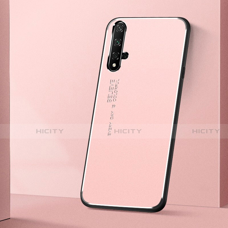 Coque Luxe Aluminum Metal Housse Etui T04 pour Huawei Honor 20S Rose Plus