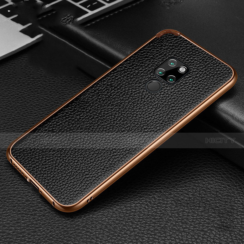 Coque Luxe Aluminum Metal Housse Etui T04 pour Huawei Mate 20 Or et Noir Plus