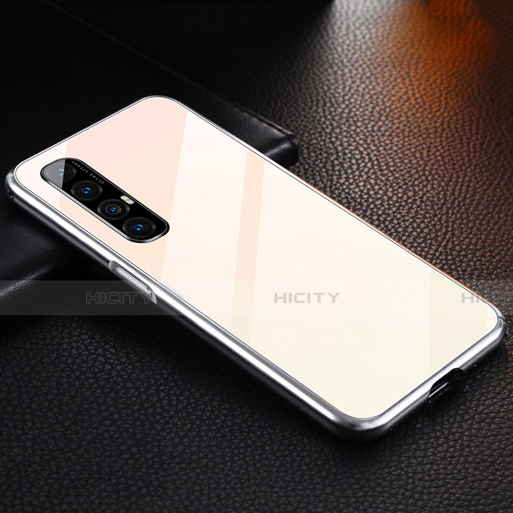 Coque Luxe Aluminum Metal Housse Etui T04 pour Oppo Reno3 Pro Or Plus