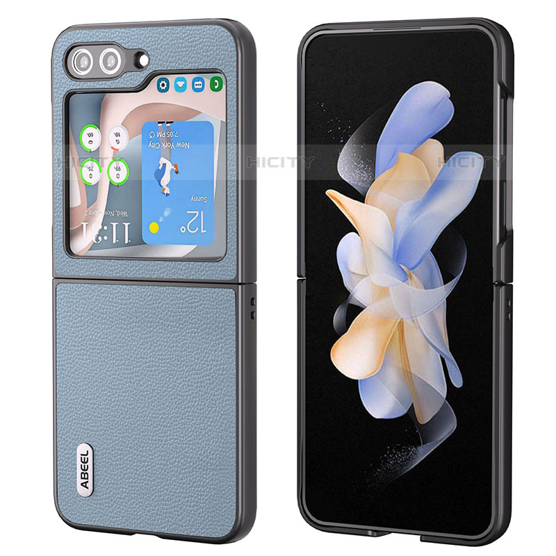 Coque Luxe Cuir et Plastique Housse Etui Mat AD4 pour Samsung Galaxy Z Flip5 5G Plus