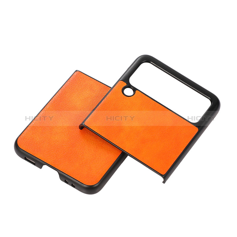 Coque Luxe Cuir et Plastique Housse Etui Mat B01 pour Samsung Galaxy Z Flip3 5G Plus