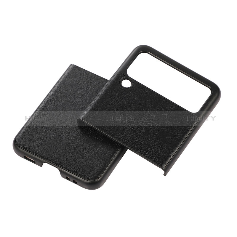 Coque Luxe Cuir et Plastique Housse Etui Mat B01 pour Samsung Galaxy Z Flip3 5G Plus