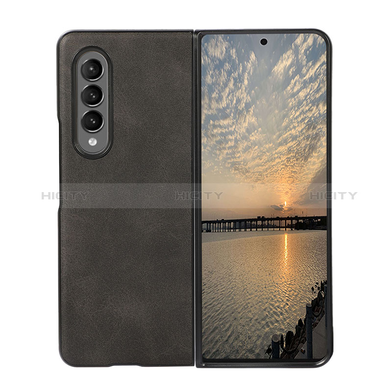 Coque Luxe Cuir et Plastique Housse Etui Mat B01 pour Samsung Galaxy Z Fold3 5G Plus