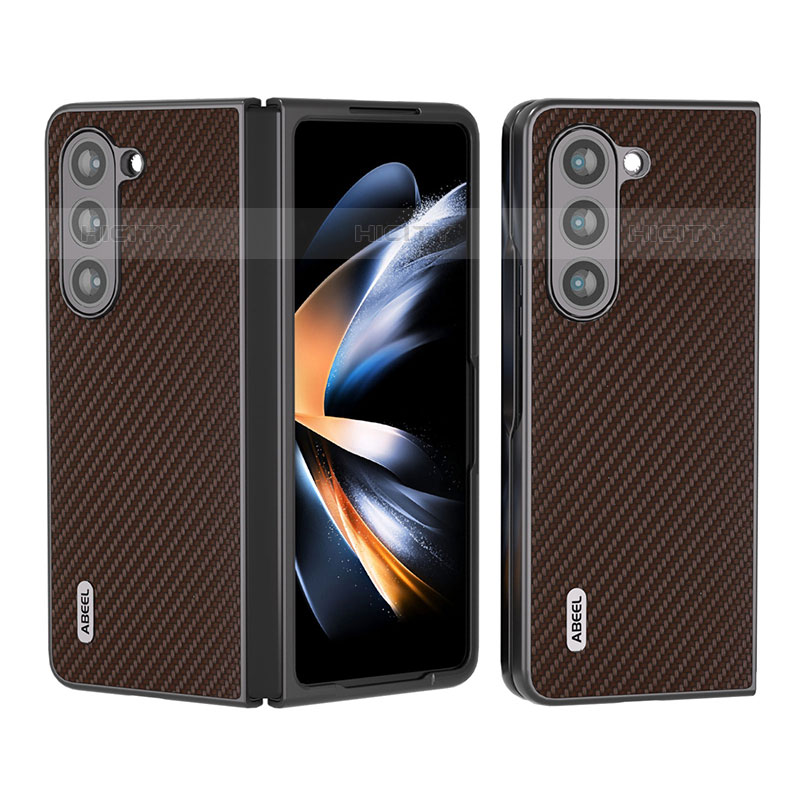 Coque Luxe Cuir et Plastique Housse Etui Mat B01H pour Samsung Galaxy Z Fold5 5G Plus