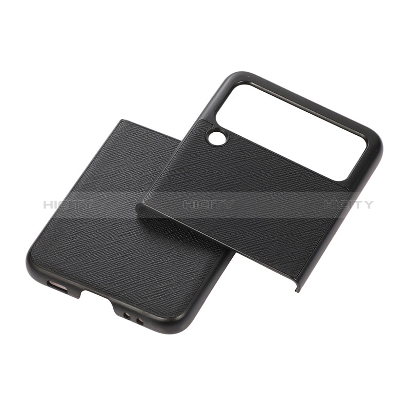 Coque Luxe Cuir et Plastique Housse Etui Mat B02 pour Samsung Galaxy Z Flip3 5G Plus