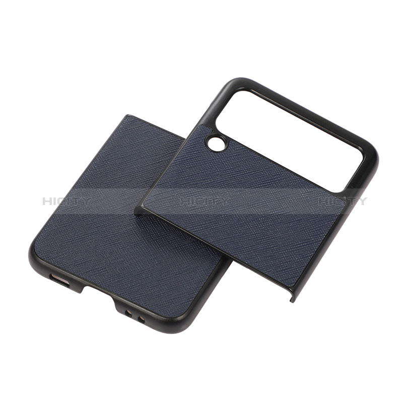 Coque Luxe Cuir et Plastique Housse Etui Mat B02 pour Samsung Galaxy Z Flip3 5G Plus