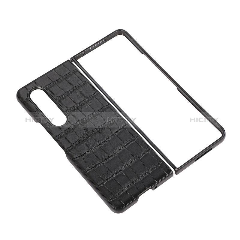 Coque Luxe Cuir et Plastique Housse Etui Mat B02 pour Samsung Galaxy Z Fold3 5G Plus