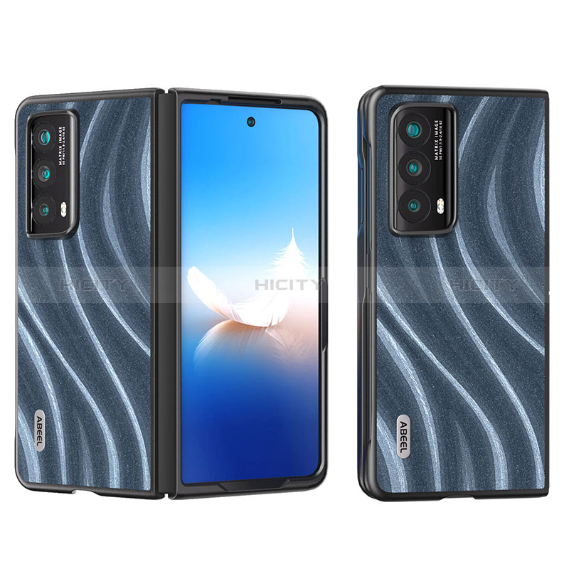 Coque Luxe Cuir et Plastique Housse Etui Mat B02H pour Huawei Honor Magic Vs2 5G Bleu Plus