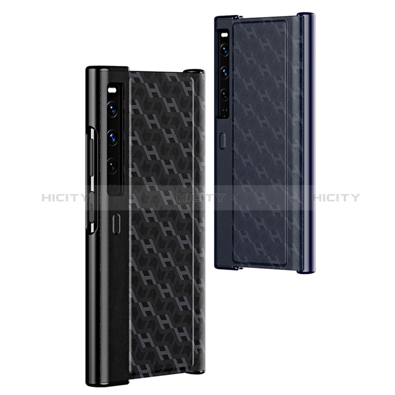 Coque Luxe Cuir et Plastique Housse Etui Mat B02H pour Huawei Mate Xs 2 Plus