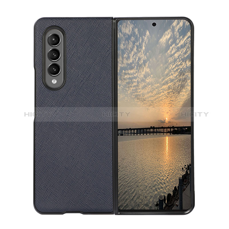 Coque Luxe Cuir et Plastique Housse Etui Mat B03 pour Samsung Galaxy Z Fold3 5G Plus