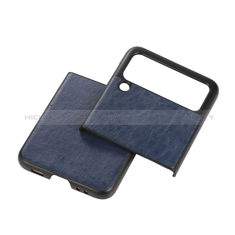 Coque Luxe Cuir et Plastique Housse Etui Mat B04 pour Samsung Galaxy Z Flip3 5G Plus