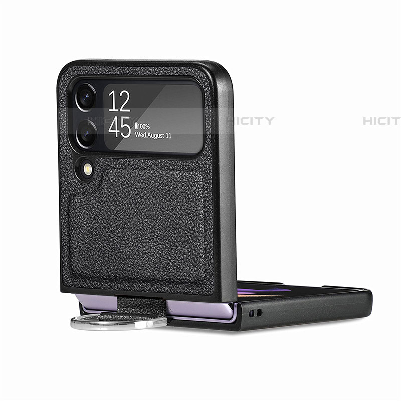 Coque Luxe Cuir et Plastique Housse Etui Mat B06 pour Samsung Galaxy Z Flip4 5G Plus