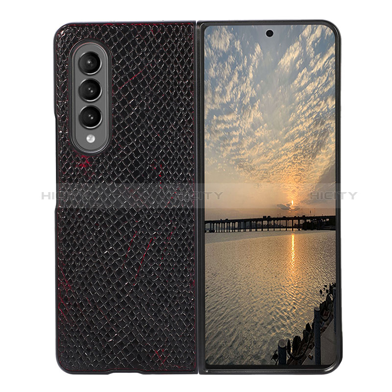 Coque Luxe Cuir et Plastique Housse Etui Mat B06 pour Samsung Galaxy Z Fold3 5G Plus