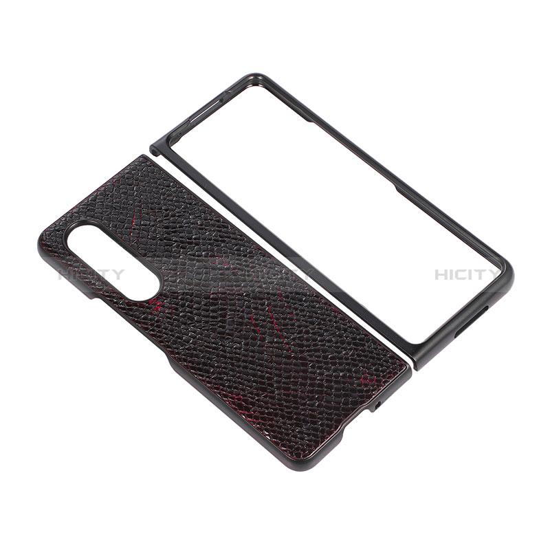 Coque Luxe Cuir et Plastique Housse Etui Mat B06 pour Samsung Galaxy Z Fold3 5G Plus