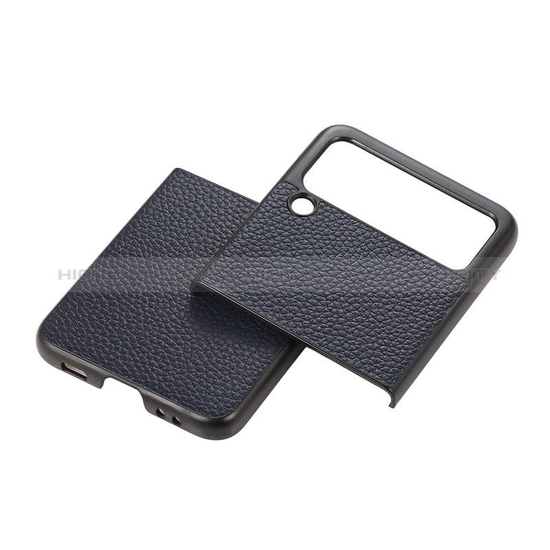 Coque Luxe Cuir et Plastique Housse Etui Mat B07 pour Samsung Galaxy Z Flip3 5G Plus