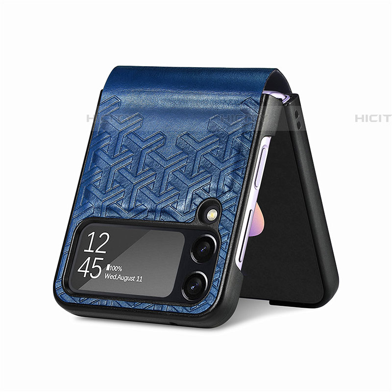 Coque Luxe Cuir et Plastique Housse Etui Mat B07 pour Samsung Galaxy Z Flip4 5G Plus